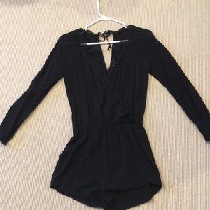 BLACK LACE ROMPER